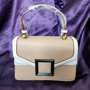Beige 2-way Handbag